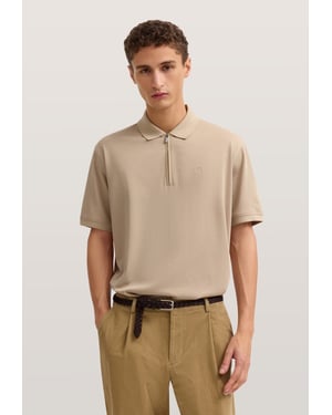 Bugatti Herren Poloshirt met korte ritssluiting