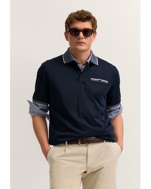 Bugatti Herren Polo shirt Modern Fit met borstzak