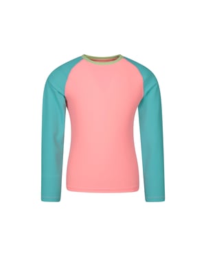 Mountain Warehouse Rash Top met lange mouwen voor kinderen/Kinderen (Koraal)