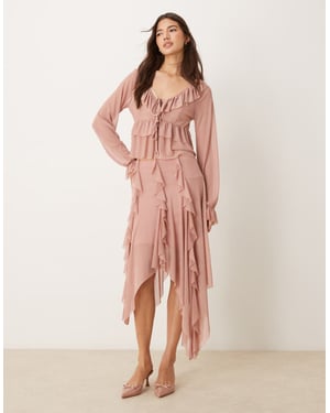 Miss Selfridge näsduksskjort i blush