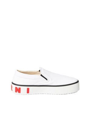 Slip-on sneakers med logotyp