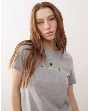 Motel saki tee in grey marl
