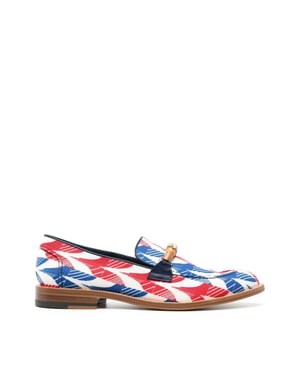 Aviator hundtandsmönster kuvertloafers