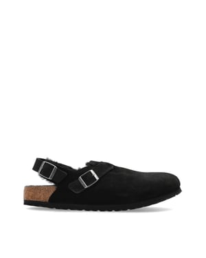 Tokio Shearling Suede Mules