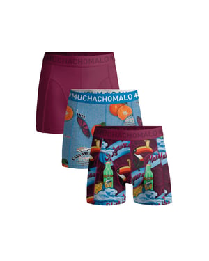 Muchachomalo Heren 3-pack boxershorts weird fruit