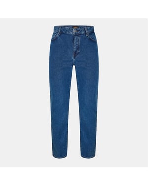 Men's Boss Re.maine Five Pocket Design Jeans in Turquoise/Aqua