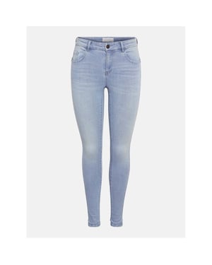 Women's Noisy May Five Pocket Skinny Fit Jeans in Lt Blue Denim