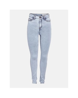 Women's Noisy May Five Pocket Skinny Jeans in Lt Blue Denim