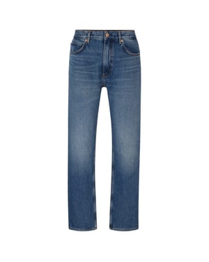 Men's Hugo Navy Jeans in Navy 416