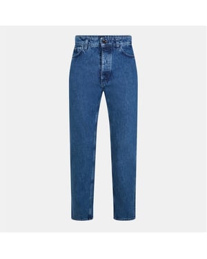 Men's Boss Akron Slim Fit Five Pocket Jeans in Medium Blue