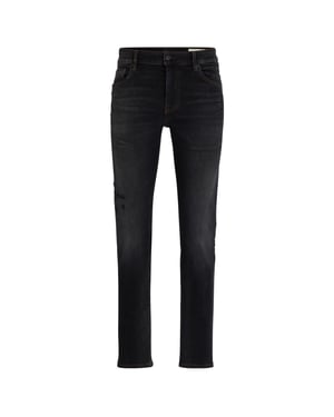 Men's Boss Delaware Five Pocket Slim Fit Jeans in Dark Grey
