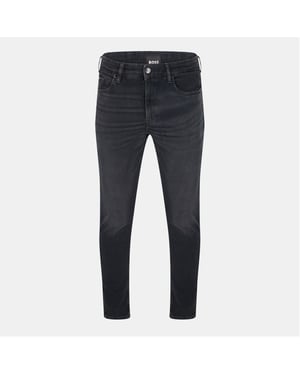 Men's Boss Delano Slim Fit Five Pocket Jeans in Black