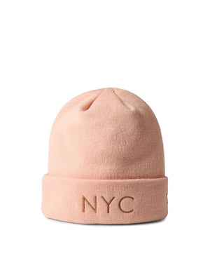 Accessories New Era NYC Lettering Beanie in Pink