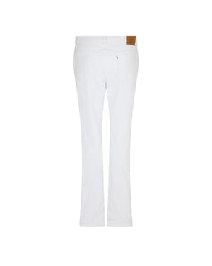 Women's Levis High Rise Straight Leg Jeans in Western White