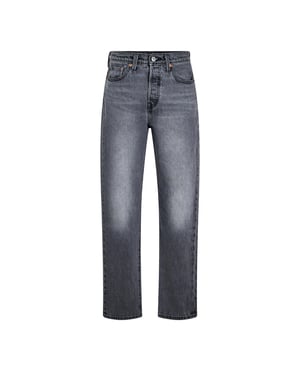 Women's Levis 501 Straight Leg Five Pocket Jeans in Porcini Haze
