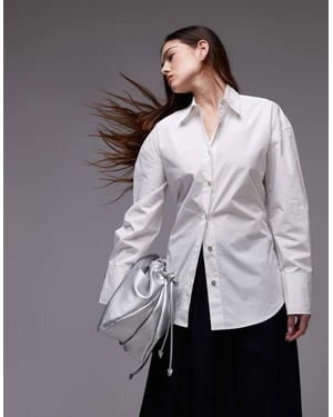 Nia jules tailored shirt in white