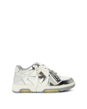 Women's Off White Outofoffice Mir Low Top Trainers in White/Silver