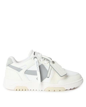 Women's Off White Ooo Slim Eco Conscious Sneakers in White/Grey