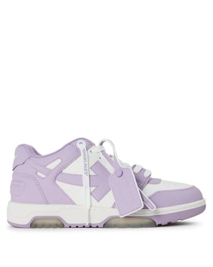 Women's Off White Out Of Office Low Top Trainers in Lavander/White