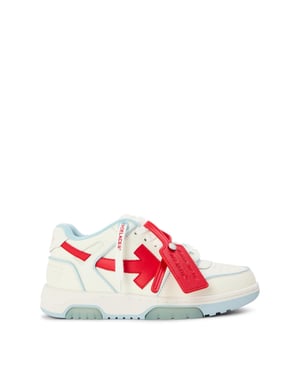 Women's Off White Outofoffice Oln Low Top Trainers in Light Blue/Red