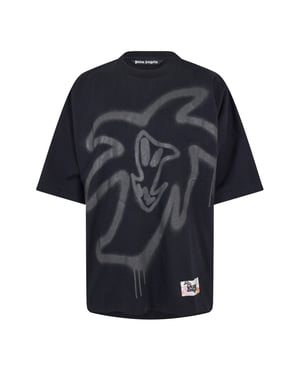Men's Palm Angels Palm Heart Loose T in Black Black