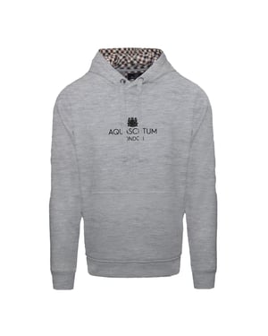 Men's Aquascutum Hooded Neck Lacoste Lettering Sweatshirt in Grey