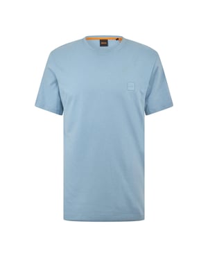 Men's Boss Hbo Tales T-Shirt, Premium Cotton in Pastel Blue