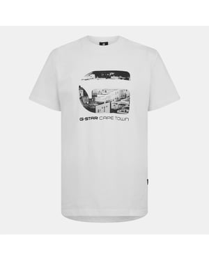Men's G Star Cape Town ts in White
