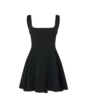 Women's Odd Muse Square Neck Mini in Black