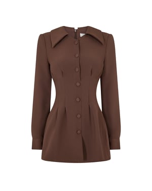 Women's Odd Muse Mus Satin Shift Ld99 in RBrown