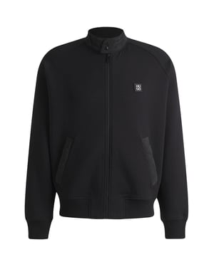 Men's Hugo Diwano Full Zip Fleece in Black