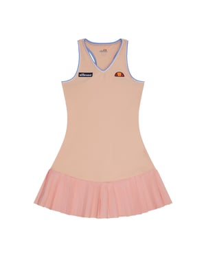 Women's Ellesse Guin V-Neck Sleeveless Mini Dress in Light Orange