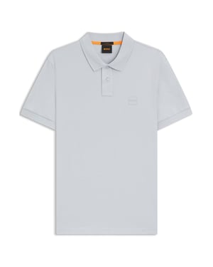 Men's Boss Hbo Passenger Premium Design Polo Shirt in Lt/Pstl Grey