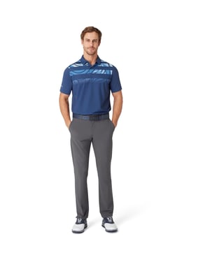 Men's Callaway Emea Collared Neck Short Sleeve Polo Shirt in Peacoat