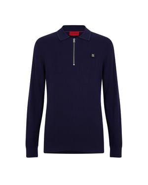 Men's Hugo Sastoro Quarter Zip Top in Navy