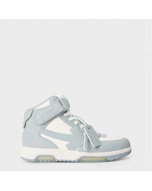 Men's Off White Out Of Office High Top in White/Grey