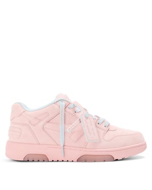 Men's Off White Outofoffice Low Top Trainers in Soft Pink/Ice