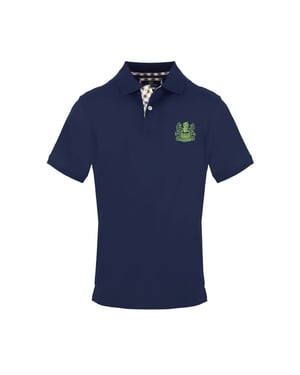 Men's Aquascutum Collared Neck Short Sleeve Polo Shirt in Navy
