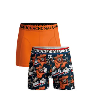 Muchachomalo Jongens 2-pack boxershorts wk special 1 + gratis sleutelhanger