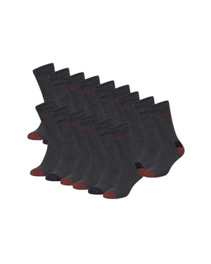 Dunlop Heren werksokken 15-paar antraciet