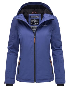 Marikoo dames overgangsjas lichtgewicht water- en windafstotend met capuchon blue violet