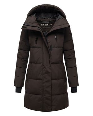 Marikoo dames winterjas met capuchon & fleecevoering – Kaituu