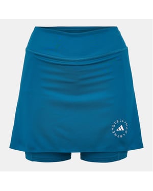 Women's adidas Asmc Solid Patterned Regular Fit Mini Skort in Green