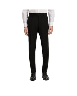 Men's Boss H Genius Mm C Straight Leg Trousers in Black
