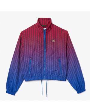 Women's Lacoste Blouson in Red/Cobalt