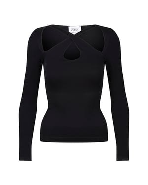 Damernas Essentials Crossover T-shirt Formande Återvunnen Stretch Passform