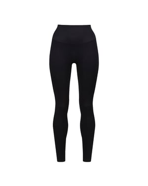 Damernas Essentiella Svarta Leggings Formande Stödjande Återvunnen Stretch Passform