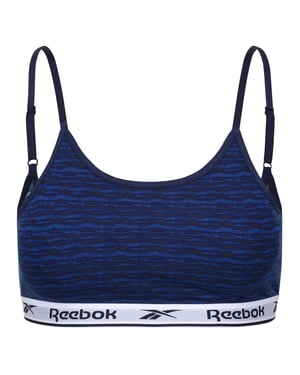 Women's Reebok Berry Bra Top in Blue/Navy