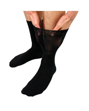 Ladies Mens Wool Oedema Socks for Swollen Feet & Circulation Support