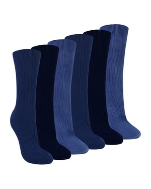 Dames 6-Pack 100% Katoenen Ademend Zachte Sokken